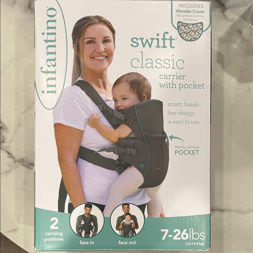 Infantino Swift Classic Carrier with Black and Gray